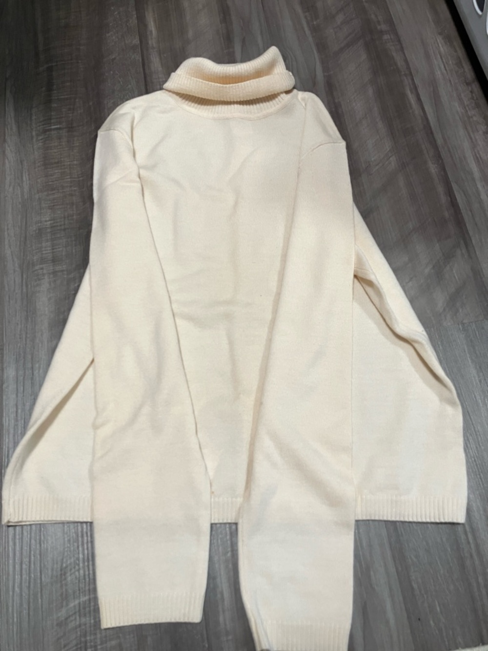 Pendleton Wool Turtleneck small women’s cream flawed